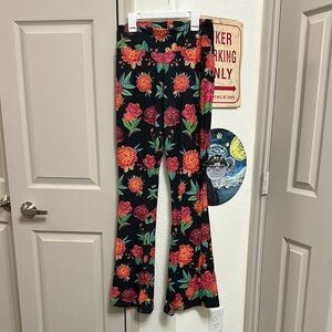 Crazy Train Floral Wide-Leg Pants